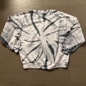 Mixology black and white tye dye sweatshirt